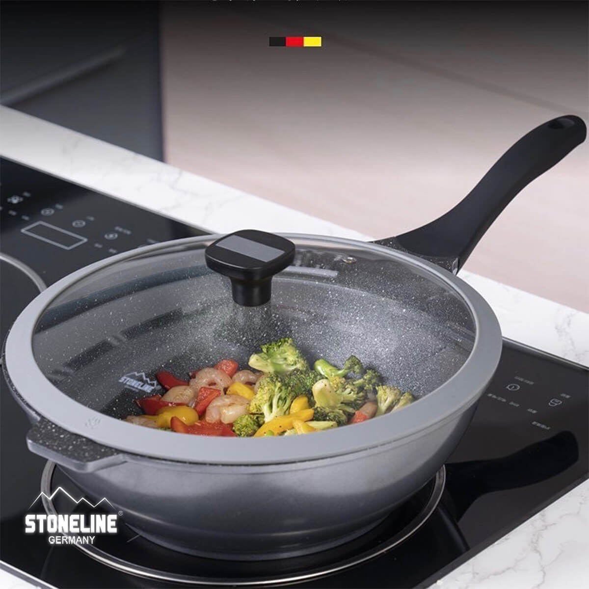 Stoneline Professional Serving Wok 30cm with Magnetic Coaster 