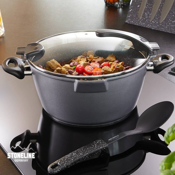 Future 4Pcs Nonstick Wok & Cooking Pot Set, (Pot 28cm + Wok 32cm with exchangeable long handle)